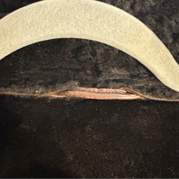 GENUINE SHEEPSKIN Sz 42 Coat Double Breasted Covered Buttons Turned Collar - Picture 10 of 10